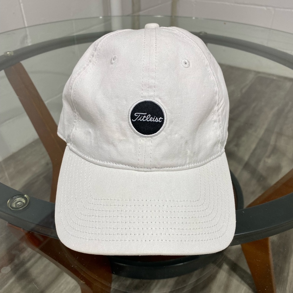 Titleist White Baseball Cap with Black Logo